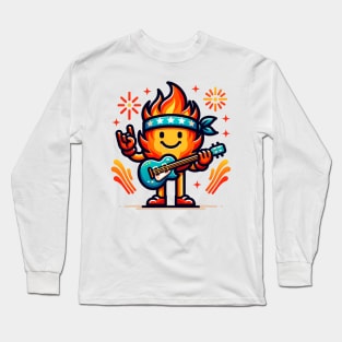 Bon Jovi Concert On Fire Long Sleeve T-Shirt